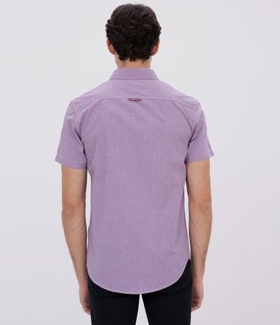 Camisa Confort Fit Manga Corta Estampa Cuadrillé 2