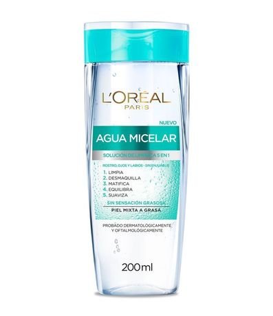 Agua Micelar Piel Oleosa 5 en 1 L'oréal Paris 1