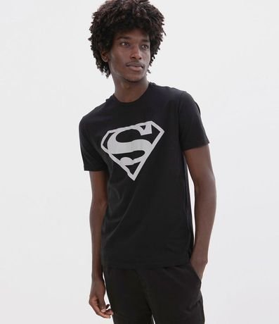 Camiseta Estampa Escudo Superman Reflectivo 1