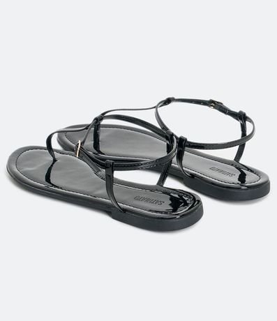 Sandalia Baja en Verniz Satinato 3