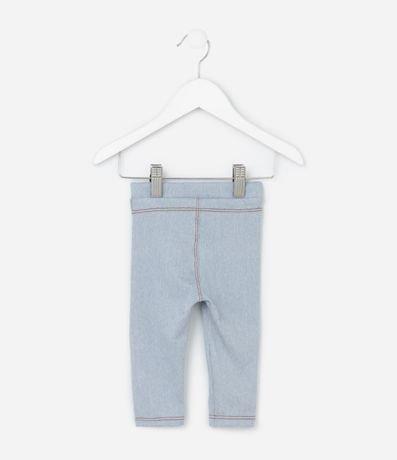 Pantalón Infantil con Costura Contrastante y Etiqueta de Corazoncito - Talle 0 a 18 meses 4