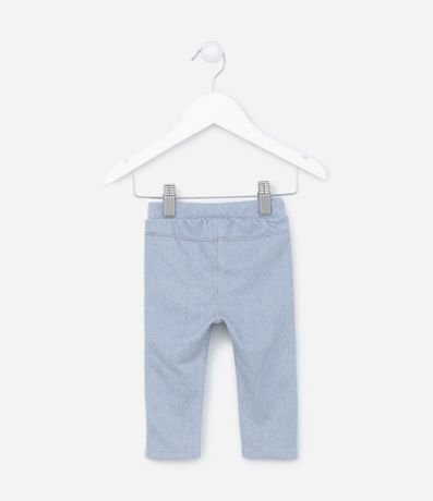 Pantalón Infantil con Costura Contrastante y Etiqueta de Corazoncito - Talle 0 a 18 meses 3