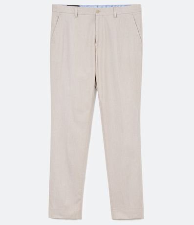 Pantalón Sastrería Slim en Sarga con Textura 2