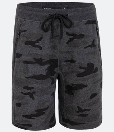 Bermuda Estampa Camuflada con Bolsillos en Cierre 1