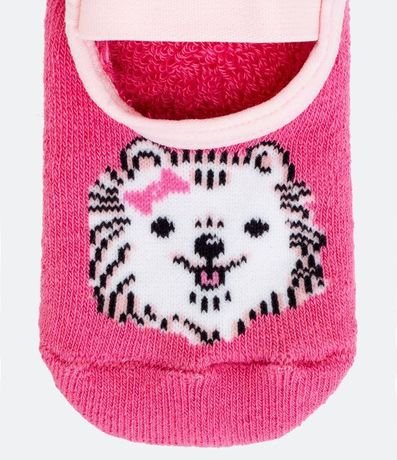 Zapatilla Infantil Estampa Perrito con Antideslizante - Tam 19 a 34 2