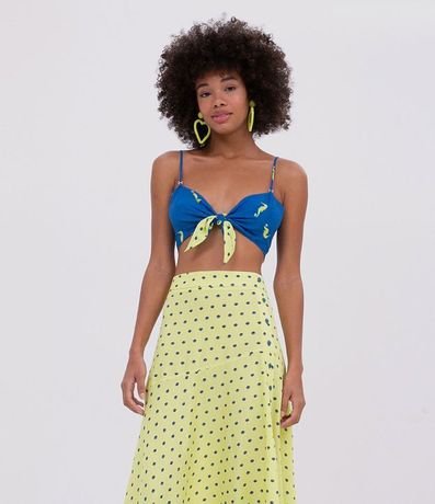 Blusa Top Estampa Reversible 2