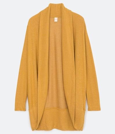 Cardigan Básico en Viscosa con Abertura Total 6