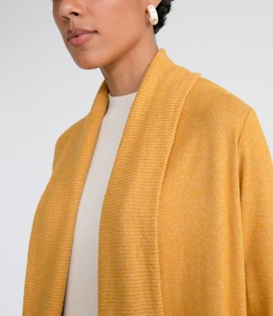 Cardigan Básico en Viscosa con Abertura Total 3