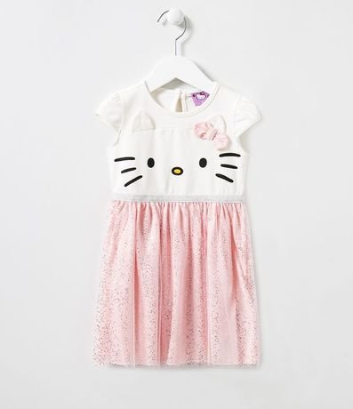 Vestido Hello Kitty con Pollera en Tul Tam 1 a 6 años 1