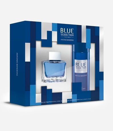 Kit Perfume Antonio Banderas Blue Seduction Eau de Toilette 50ml + Deodorante Spray 150ml