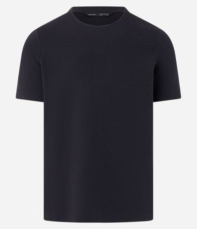 Remera Slim en Algodón con Textura Acanalada 7
