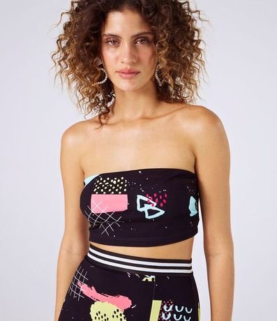Blusa Top Estampa Neon 1