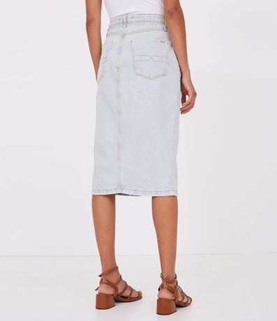 Pollera Midi Jean con Bolsillo 2