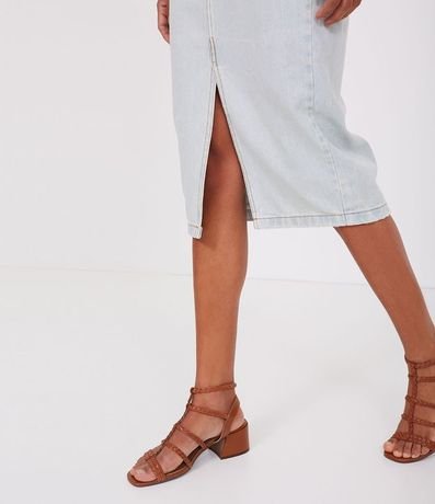 Pollera Midi Jean con Bolsillo 4