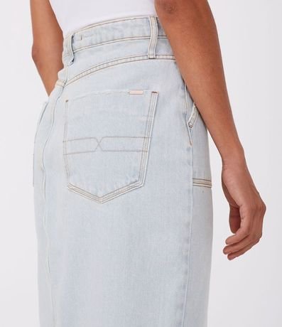 Pollera Midi Jean con Bolsillo 5