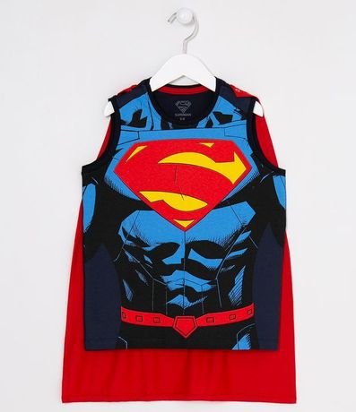 Musculosa Estampa Cuerpo Superman con Capa Tam 3 a 8 años 1