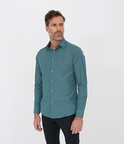 Camisa Skim Manga Larga Estampa Cuadrillé Grid 2