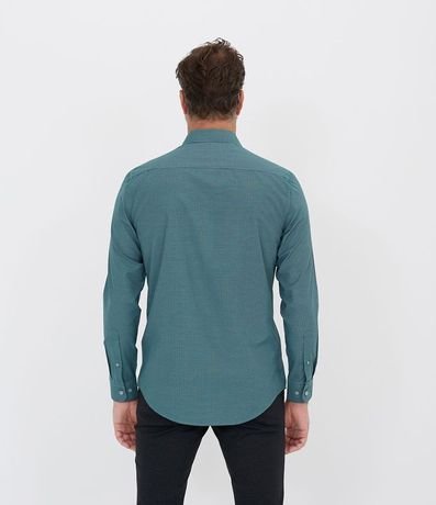 Camisa Skim Manga Larga Estampa Cuadrillé Grid 4