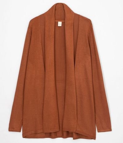 Chaqueta de Punto Larga sin Estampado 6