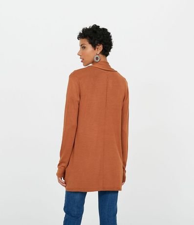 Chaqueta de Punto Larga sin Estampado 4