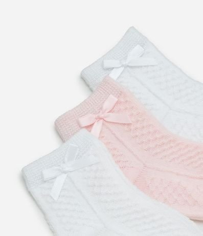 Kit 03 Medias Bebes Texturizadas - Talle 0 a 12 meses 3