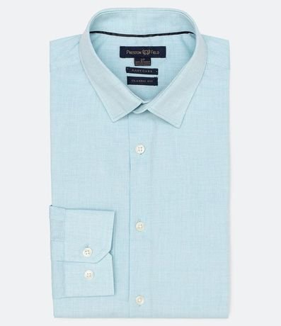 Camisa Comfort en Algodón con Textura Hilo a Hilo 2