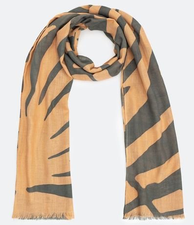 Chalina Leve Estampada con Hojas 2