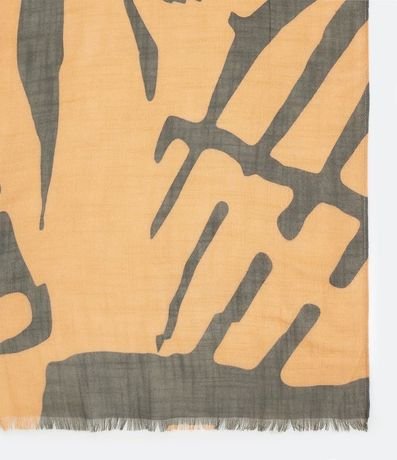 Chalina Leve Estampada con Hojas 3