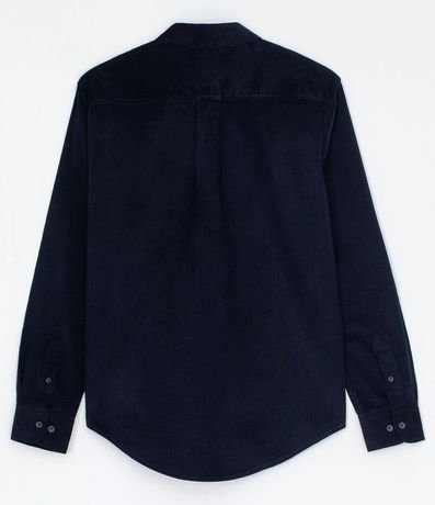 Camisa Confort Lisa con Bolsillo en Terciopelo 6