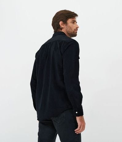 Camisa Confort en Terciopelo Liso 2