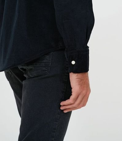 Camisa Confort en Terciopelo Liso 4