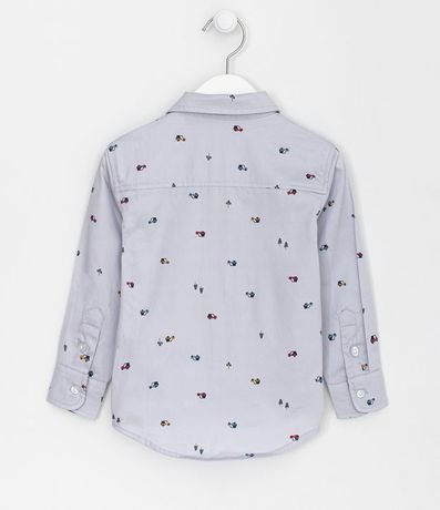 Camisa Infantil Estampa Carros con Bolsillo Tam 1 a 4 años 2