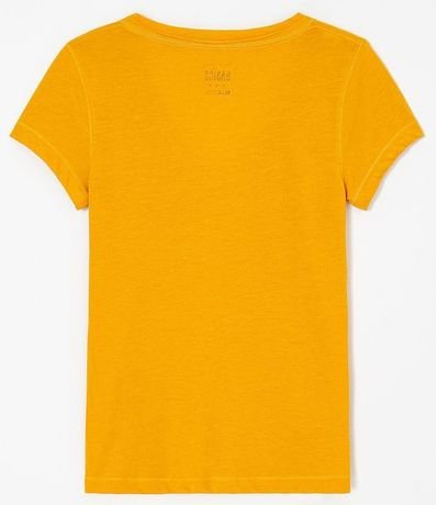 Blusa Básica en Algodón con Manga Corta y Bolsillo Pequeño 5