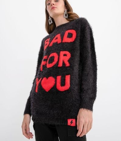 Buzo Liso Estampa Bad For You 3