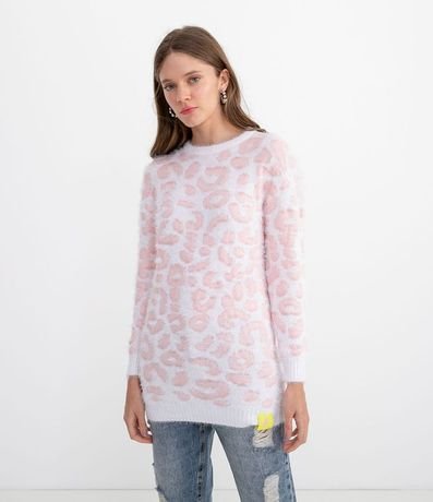 Buzo Animal Print con Pelos