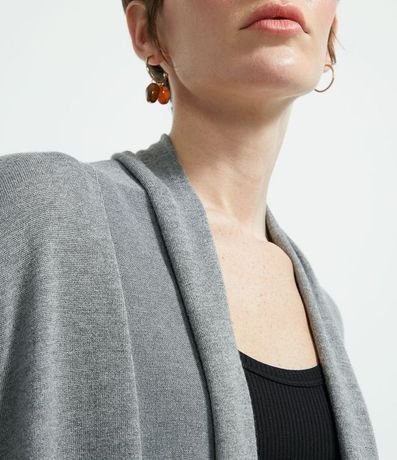 Chaqueta de Punto Larga sin Estampado 3