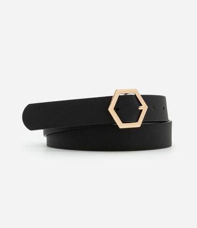 Cinturón con Hebilla Hexagonal