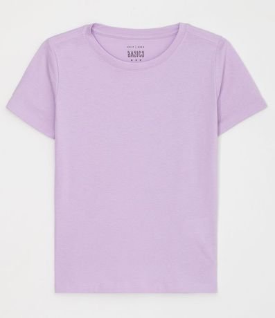 Blusa Alargada Básica en Algodón con Cuello Redondo y Manga Corta 5