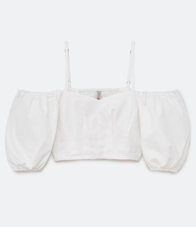 Blusa Lisa con Mangas Hombreras 5