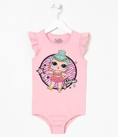 Body Infantil Estampa Lol con Brillos Tam 4 a 14 años | Renner