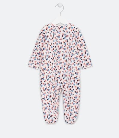 Mono Infantil con Pie Estampa de Flores - Talle RN a 18 meses 2