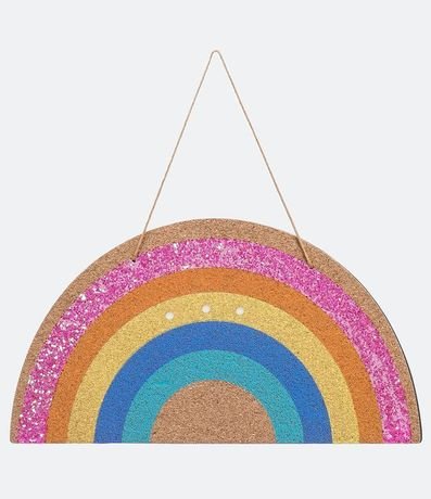 Cuadro Decorativo Arco Iris con Glitter 1
