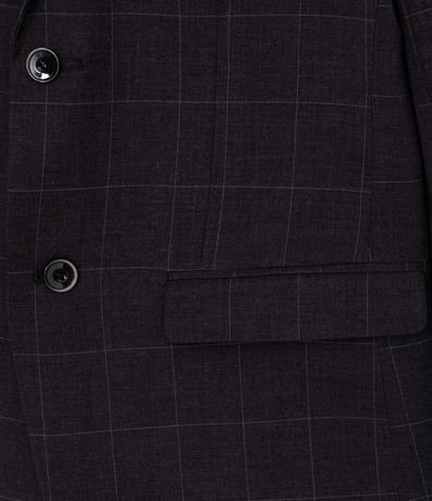 Blazer Super Slim Cuadrillé en Poliviscose 4