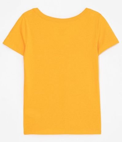 Blusa Básica en Algodón con Escote V y Manga Corta 5