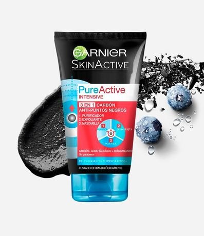 Gel Exfoliante Pure Active 3 en 1 Carbon Garnier