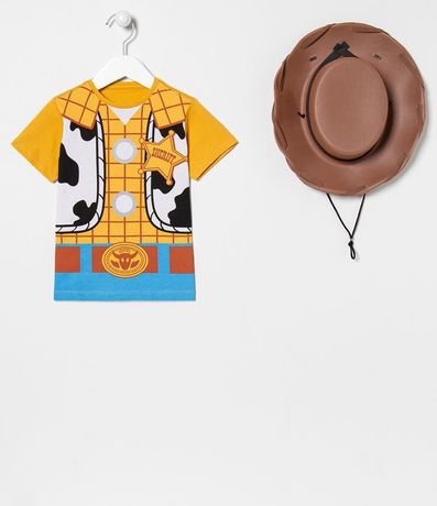 Remera Infantil Estampa Toy Story Woody con Sombrero - Talle 2 a 5 años 1