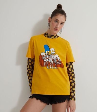 Remera con Estampa Simpsons 1