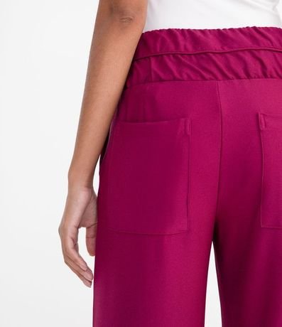 Pantalón Flare Liso con Bolsillo 4