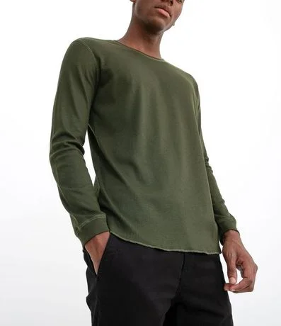 Remera Manga Larga en Malla Waffle 3