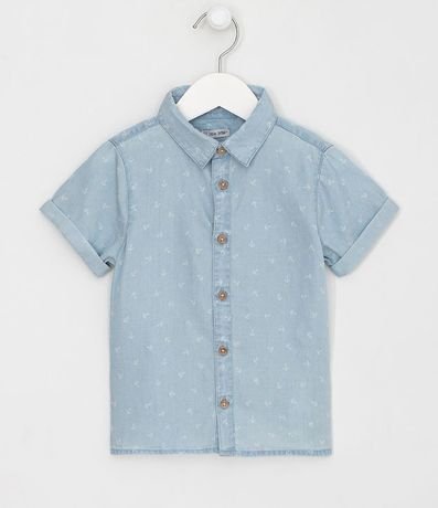 Camisa Infantil Estampa Anclas - Tam 1 a 4 años 1